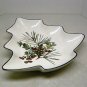 Lenox Tree Candy Dish Etchings Collection artist Catherine McClung winter berries pine cone new box