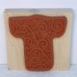 Hot Potatoes Rubber Stamp Large Haiku Mono kimono Asian robe W390
