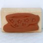 Hot Potatoes Rubber Stamp Star Cup coffee tea I178