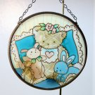 Joan Baker Designs glass suncatcher Baby Girl 3-1/2 inches 2001 Joan Baker Designs glass suncatcher Baby Girl 3-1/2 inches 2001