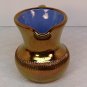 Vintage small pitcher copper luster glaze blue interior Creigiau Wales