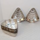 8 small Christmas tart treat Christmas tree pans gelatin molds