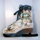 Large ice skate wall plaque Christmas holiday figure skating wall pocket Large ice skate wall plaque Christmas holiday figure skating wall pocket