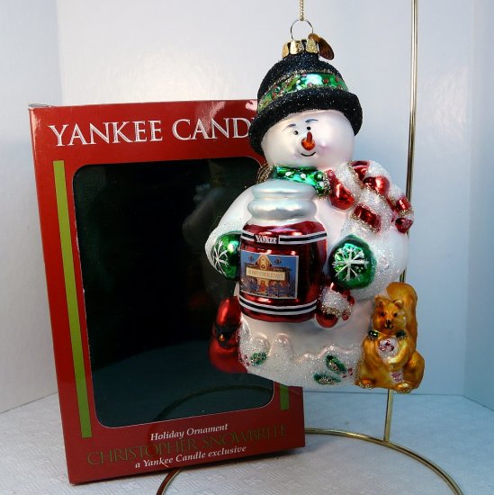 Yankee Candle Christmas Ornament Christopher Snowbrite Margaret Cobane ...