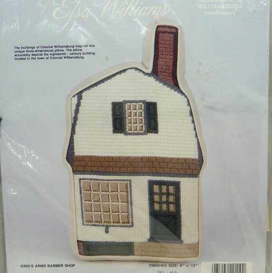 vintage Needlepoint Kit by Elsa Williams Williamsburg pillow King's