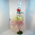 Rabbit dancing in a tutu ballerina figurine ballet unique elegant