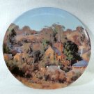 Vtg Bendigo Pottery porcelain plate Carcoar Australia Heritage Towns