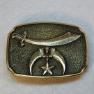 Vintage belt buckle Shriners Jewel of the Order 1978 BTS solid brass Vintage belt buckle Shriners Jewel of the Order 1978 BTS solid brass