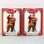 2 decks Coca Cola Santa Playing Cards Christmas 1994 new in wrapper