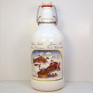 German Sailerbrau Christmas beer bottle collectible white ceramic German Sailerbrau Christmas beer bottle collectible white ceramic