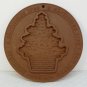 Gerald Henn Workshops cookie mold Christmas Tree 1993 red bisque