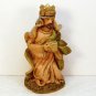 Nativity Christmas Wise Man Magi figurine holding a gold box resin