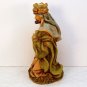 Nativity Christmas Wise Man Magi figurine holding a gold box resin