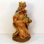 Nativity Christmas Wise Man Magi figurine holding a gold box resin