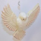 Christmas ornament dove white and pink made in the Philippines Christmas ornament dove white and pink made in the Philippines