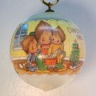 vtg Hallmark Betsey Clark Ornament 1982 Joys Christmas Multiplied 10th in series satin ball