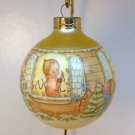 vtg Hallmark Betsey Clark Ornament 1987 Home for Christmas glass ball 2nd in series