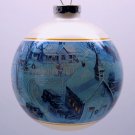vintage Schmid Lowell Davis Christmas ornament 1986 Christmas at Red Oak glass ball Ltd Edit vintage Schmid Lowell Davis Christmas ornament 1986 Christmas at Red Oak glass ball Ltd Edit