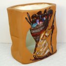 DeGrazia luminary Ho'ok basket of many children hand painted ceramic