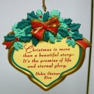 Helen Steiner Rice ornament Christmas 1998 Gibson Promise of Life box Helen Steiner Rice ornament Christmas 1998 Gibson Promise of Life box