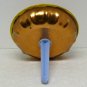 Vtg Tin Noisemaker Round Rattle plastic handle