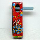 Vtg US Metal Toy Mfg Co Tin Noisemaker ratchet style