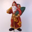 Vintage Christmas Ornament old world Santa Early Plastic or Celluloid