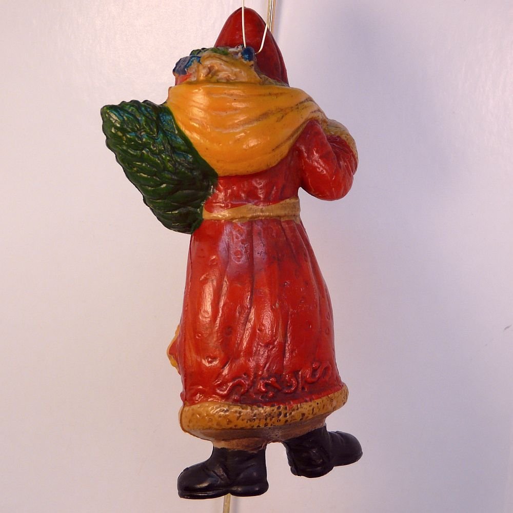 Vintage Christmas Ornament old world Santa Early Plastic or Celluloid