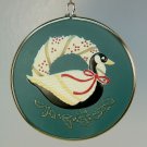 vintage Hallmark Christmas Ornament 1986 A Husband is a Forever Friend duck wreath