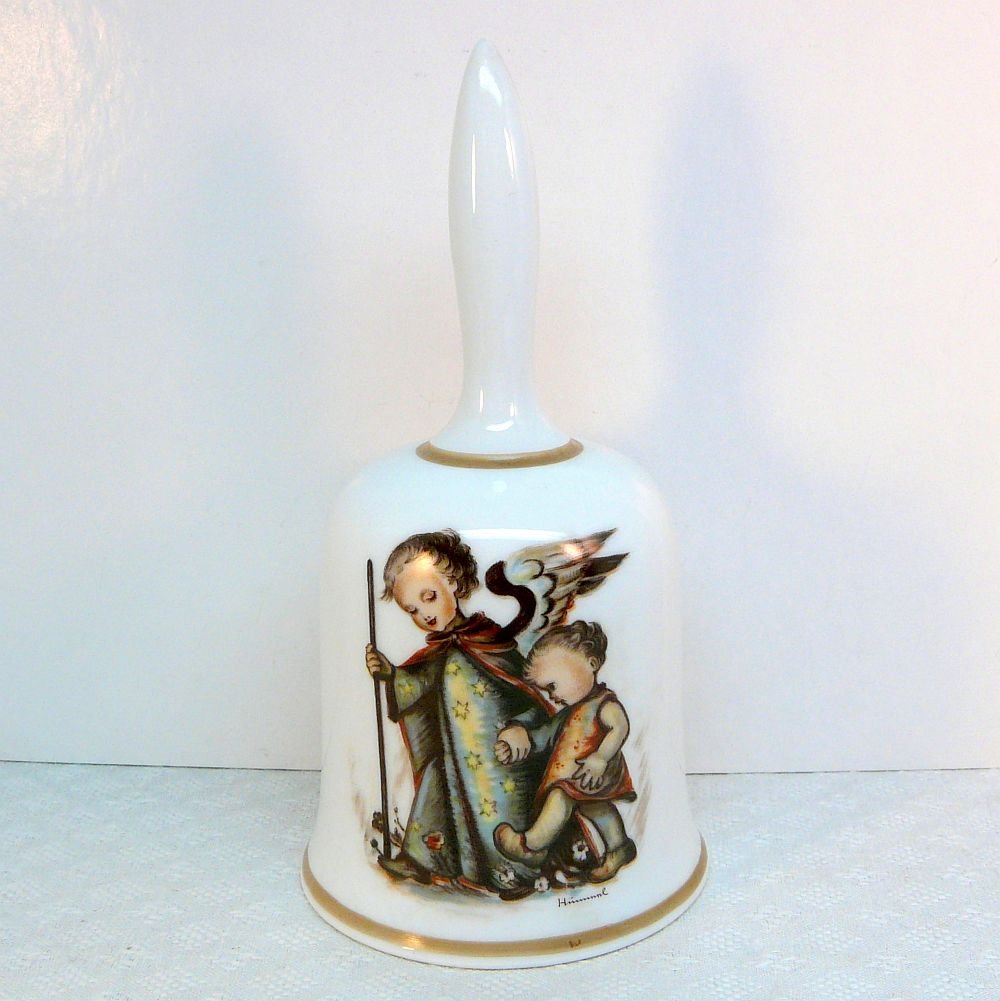 Vtg Schmid Sister Berta Hummel bell Guardian Angel 1974 porcelain limited edition West Germany