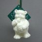 Possible Dreams Teddy Bear Christmas ornament bell Celtic Collection porcelain Irish 2000