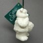 Possible Dreams Teddy Bear Christmas ornament bell Celtic Collection porcelain Irish 2000