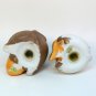 Cat and fish Siamese bicolor salt and pepper bisque porcelain