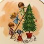 Vtg Gorham Fran Mar Moppets Christmas plate 1974 Happy Merry Christmas Tree 2nd of ltd edit