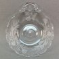 Vintage candy nut dish clear glass floral stencil design