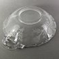 Vintage candy nut dish clear glass floral stencil design