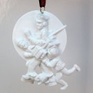 Hallmark Jolly Postman Rockwell Christmas ornament Portraits in Bisque Collection 1993 box