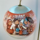 vintage Hallmark Christmas ornament 1976 Commemorative Charmers Mary Hamilton sleeved satin ball
