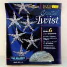 The Beadery Christmas Crystal Twist star ornament bead kit makes 6 The Beadery Christmas Crystal Twist star ornament bead kit makes 6