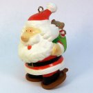 vtg Enesco Christmas Ornament Snow Shoe In Santa 1981 box