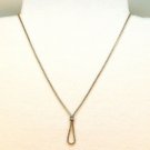 vtg Avon snake chain necklace with loop gold tone vtg Avon snake chain necklace with loop gold tone