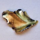 vtg Giovanni leaf brooch pin gold tone