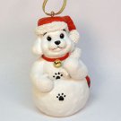 Luv a Pet Christmas ornament puppy dog white 2001 limited edition