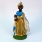 Vtg Nativity composition Balthazar Wise man king standing 4-1/4 inches tall Italy