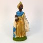 Vtg Nativity composition Balthazar Wise man king standing 4-1/4 inches tall Italy