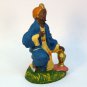 Vtg Nativity Balthazar Wise man king kneeling paper mache 4-1/4 inches