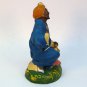 Vtg Nativity Balthazar Wise man king kneeling paper mache 4-1/4 inches