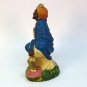 Vtg Nativity Balthazar Wise man king kneeling paper mache 4-1/4 inches