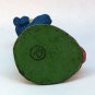Vtg Nativity Balthazar Wise man king kneeling paper mache 4-1/4 inches
