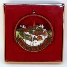 Vtg Hallmark Nostalgia Christmas ornament Peace on Earth 1976 Linda Sickman Tree Trimmer box